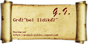 Grébel Ildikó névjegykártya