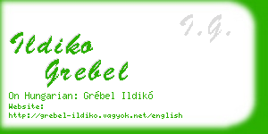 ildiko grebel business card