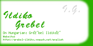 ildiko grebel business card